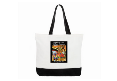carousel 100th anniversary logo tote bag
