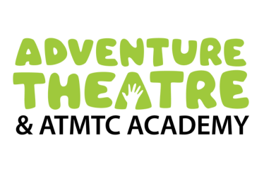 adventure theatre green and black logo