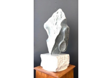 Abstract stone sculpture