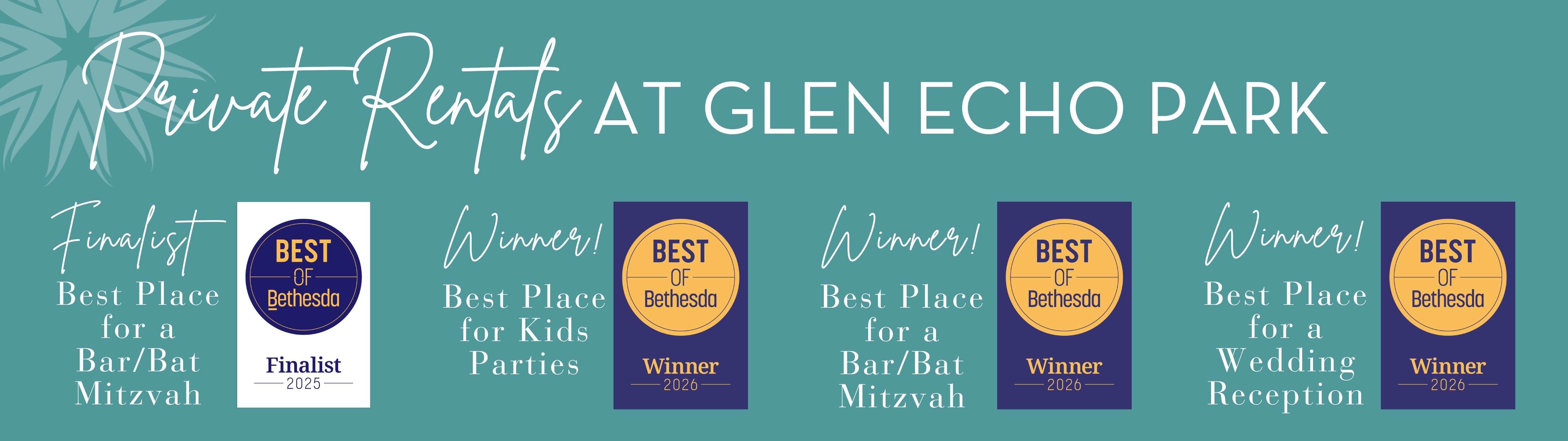 List of Best of Bethesda wins for Private Rentals